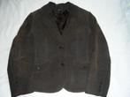 Bruin suède leren jas MS leer vintage leder jasje maat 42 L, Bruin, Maat 42/44 (L), Ophalen of Verzenden, Zo goed als nieuw