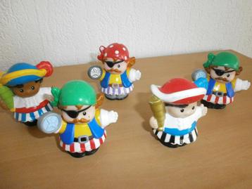 5 Little people piraten/zeerovers - dieren - kermis delen beschikbaar voor biedingen