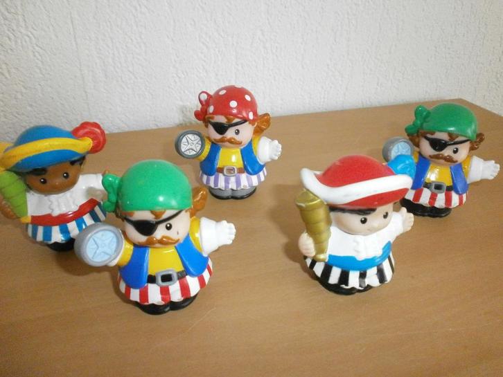 5 Little people piraten/zeerovers - dieren - kermis delen, Kinderen en Baby's, Speelgoed | Fisher-Price, Zo goed als nieuw, Speelset
