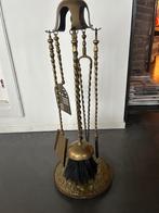 Messing bewerkt vijfdelig haardstel, Ophalen, Gebruikt, Vrijstaande haard, Overige soorten