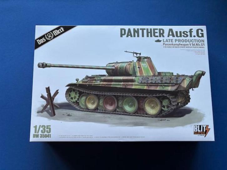DasWerk	dw35041	Panther Ausf.G Late Production	1/35, Hobby en Vrije tijd, Modelbouw | Auto's en Voertuigen, Nieuw, Tank, 1:32 tot 1:50