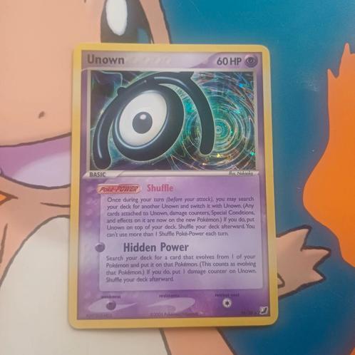 Unown [M] (UF M/28) EX Unseen Forces, Hobby en Vrije tijd, Verzamelkaartspellen | Pokémon, Nieuw, Losse kaart, Foil, Verzenden