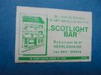 oud lucifermerk Scotlight Bar in HEERLERHEIDE, Verzamelen, Ophalen of Verzenden, Zo goed als nieuw, Luciferdoosjes of -merken