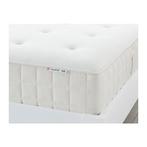Boxspring Espevar /Hyllestad pocketvering/Tustna topper wit, Ophalen, Gebruikt, 90 cm, Eenpersoons