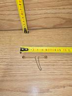 Vintage Gouden Kleurige Reversspeld, Effen, Onbekend, Geel, Ophalen of Verzenden