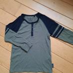 WE kids t- shirt lange mouw leger groen zwart maat 122/128, WE, Ophalen of Verzenden, Zo goed als nieuw, Shirt of Longsleeve