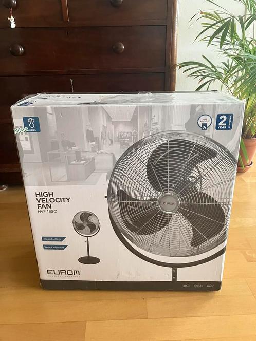 Nieuwe ventilator Eurom HVF 18S-2 high velocity fan, Witgoed en Apparatuur, Ventilatoren, Nieuw, Statiefventilator, Ophalen