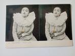 Stereokaart Circus Clown Pierrot, Verzamelen, Ophalen of Verzenden, Voor 1920, Ongelopen, Overige thema's
