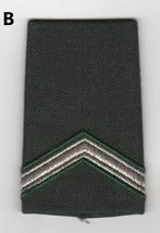 Losse rang epaulet Sergeant DT2000 (taps toelopend), Ophalen of Verzenden, Landmacht, Nederland, Embleem of Badge
