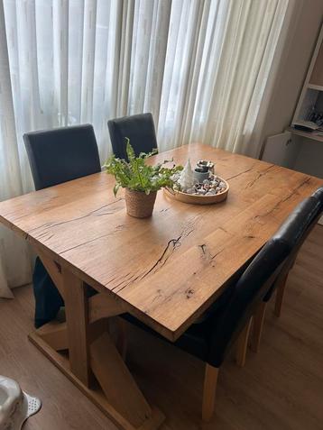 Massief rustiek eiken tafelblad | Tafel eiken rustiek hout  beschikbaar voor biedingen