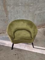 Fauteuil Riverdale June Salie 86 cm groen fluweel, Ophalen, 75 tot 100 cm, Zo goed als nieuw, Stof