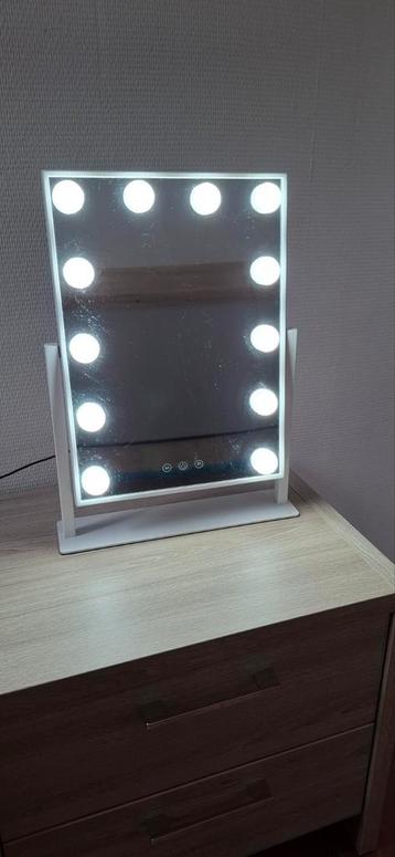 Spiegel met Verlichting - 30x40cm, Kantelbaar beschikbaar voor biedingen