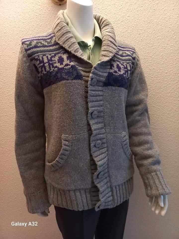 Grijs heren vest jas van 8 MM, maat S, Kleding | Heren, Truien en Vesten, Zo goed als nieuw, Maat 48/50 (M), Grijs, Ophalen of Verzenden