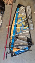 F2 Windsurfzeil met mast ed, Ophalen, Complete set, 5 tot 7 m², Gebruikt