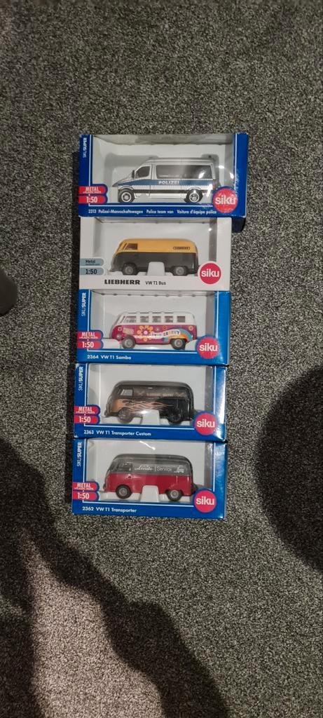 Siku 4x VW T1 & 1 Mercedes Sprinter Polizei - Nieuw in doos!, Hobby en Vrije tijd, Modelauto's | 1:50, Nieuw, SIKU, Ophalen of Verzenden
