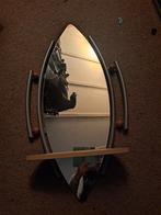 Ovale spiegel met plankje, Gebruikt, 100 tot 150 cm, Ophalen of Verzenden, Ovaal