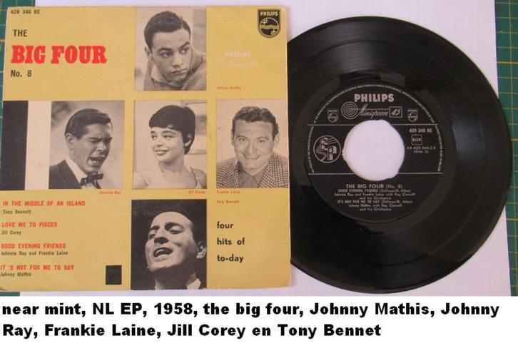 2 stuks near mint EP's uit de serie THE BIG FOUR, Cd's en Dvd's, Vinyl | Wereldmuziek, Zo goed als nieuw, Overige soorten, Overige formaten