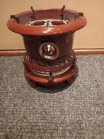 Bruin emaille 1pits petroleumstel, Ophalen of Verzenden