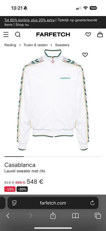 Casablanca vest met rits maat m beschikbaar voor biedingen