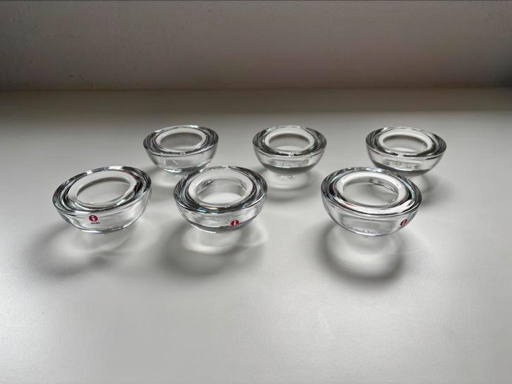 Iittala Ballo transparant (6 stuks), Huis en Inrichting, Woonaccessoires | Kandelaars en Kaarsen, Zo goed als nieuw, Kandelaar