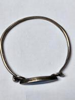 Zilveren Armband met Blauwe Steen, Gebruikt, Blauw, Ophalen of Verzenden, Met edelsteen