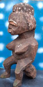 Houtsnijwerk. Afrika.  Primitief.  50 cm., Antiek en Kunst, Kunst | Niet-Westerse kunst, Ophalen