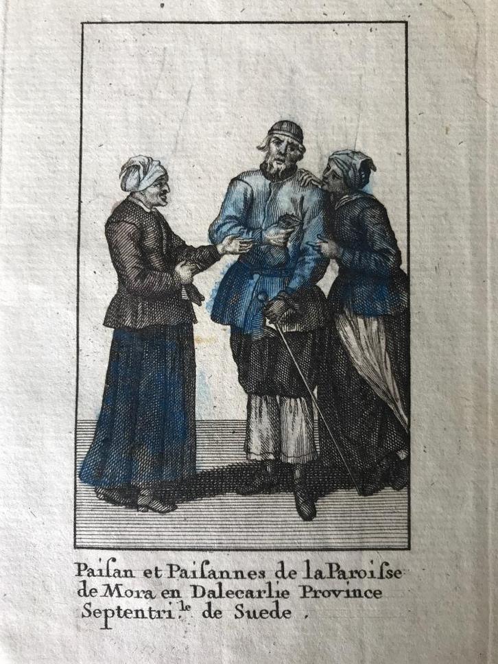 Picart ! Oude gravure met kledendracht gravure 18e eeuw, Antiek en Kunst, Kunst | Etsen en Gravures, Ophalen of Verzenden