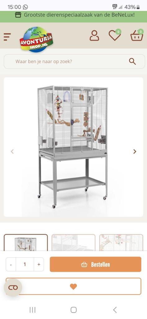 Montana New Madeira Single Platinum kooi **NIEUWSTAAT **, Dieren en Toebehoren, Vogels | Hokken en Kooien, Zo goed als nieuw, Vogelkooi