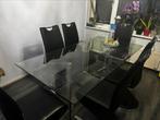 Glazen  eet en salon tafel, Tuin en Terras, Ophalen of Verzenden, Zo goed als nieuw