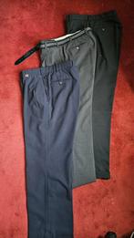 Herenbroeken 3 x, grijs blauw en zwart. Klassiek model, Kleding | Heren, Ophalen, Zo goed als nieuw, Blauw