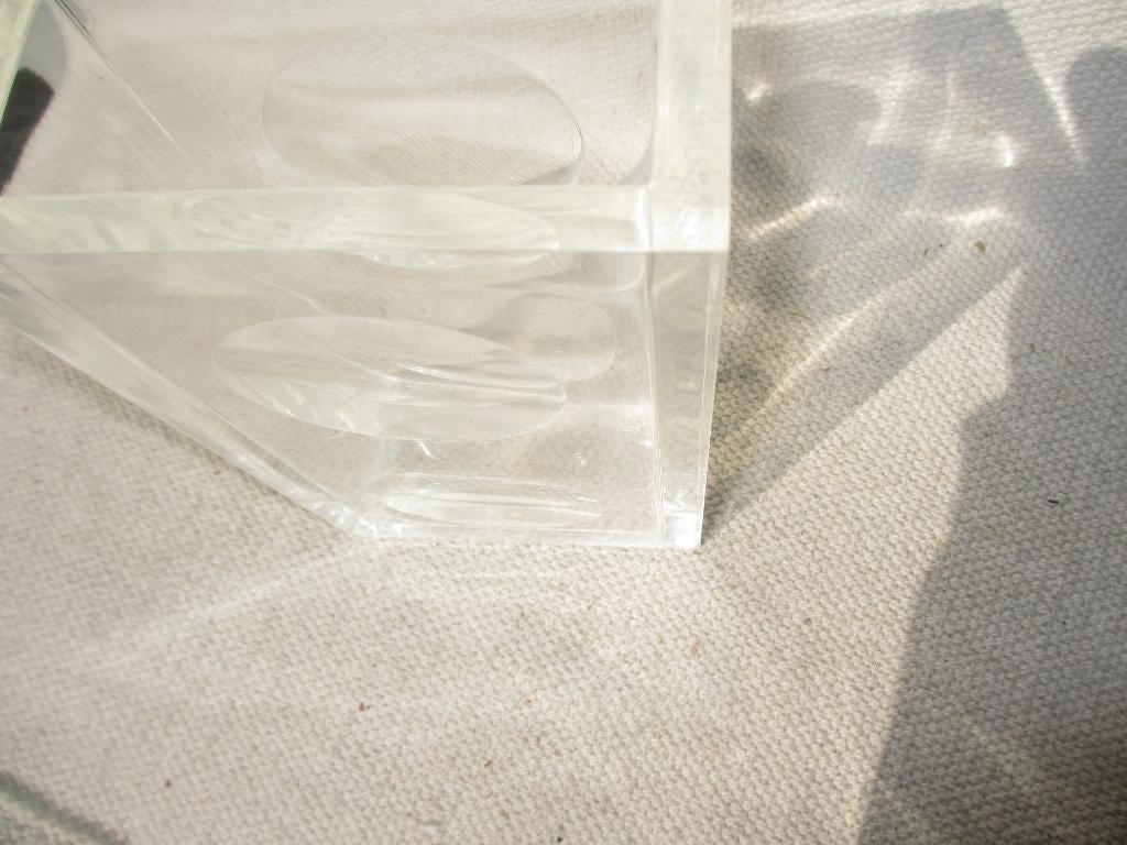 Vintage Guzzini plexiglas vaas design Fabio Manlio Ciocca, Ophalen of Verzenden