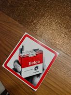 2301 Vintage Belga Sigaretten Sticker, Ophalen of Verzenden, Gebruikt, Reclamebord