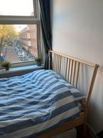 IKEA bed + lattenbodem 140x200, 140 cm, Wit, Zo goed als nieuw, Hout