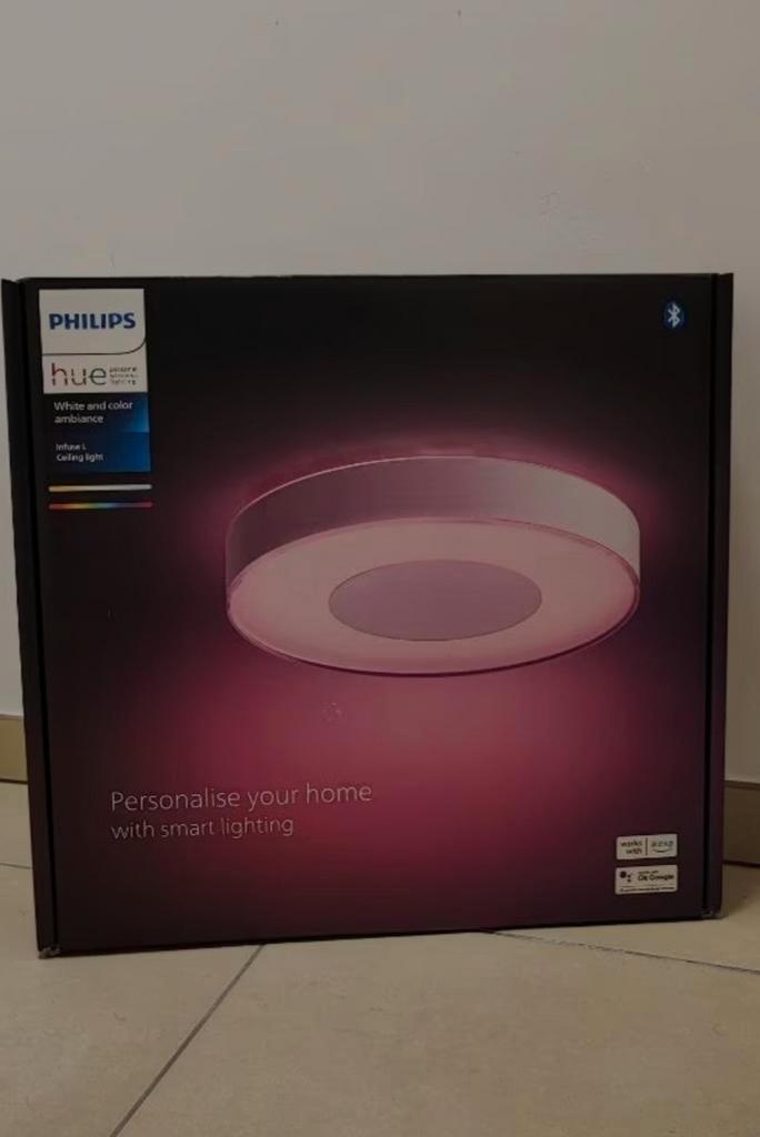 Philips Hue Infuse L Plafondlamp - Nieuw in doos!, Huis en Inrichting, Lampen | Plafondlampen, Nieuw, Kunststof, Metaal, Ophalen