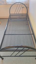 Buizen bed zwart, 90 cm, Eenpersoons, Zwart, Ophalen of Verzenden