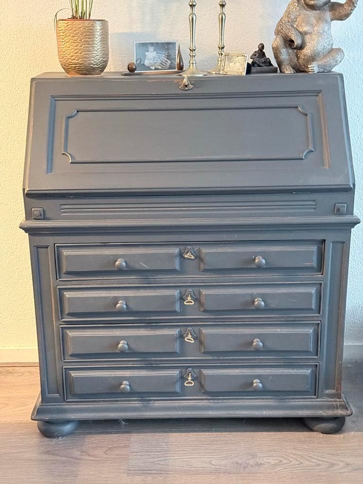 Antiek secretaire bureau met lades, Huis en Inrichting, Kasten | Dressoirs, Gebruikt, 100 tot 150 cm, 50 tot 75 cm, Met lade(s)