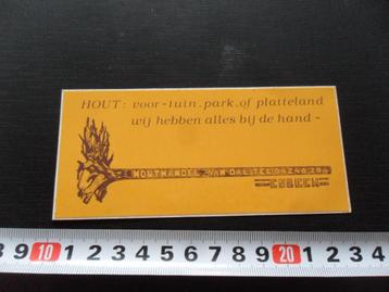sticker esbeek houthandel van dal hout tuin park platteland* beschikbaar voor biedingen