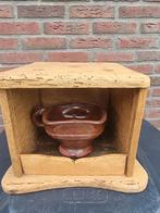 Antieke / vintage voetenstoof met waterbakje, Antiek en Kunst, Ophalen of Verzenden