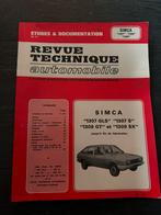 Revue Technique Simca 1307,1308 en 1309, Ophalen of Verzenden