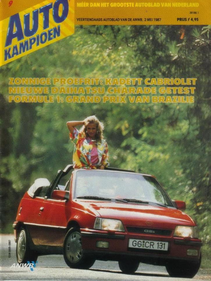 Autokampioen 9 1987 : Opel Kadett GSI Cabrio - Ford Fiesta, Boeken, Auto's | Folders en Tijdschriften, Gelezen, Algemeen, Ophalen of Verzenden