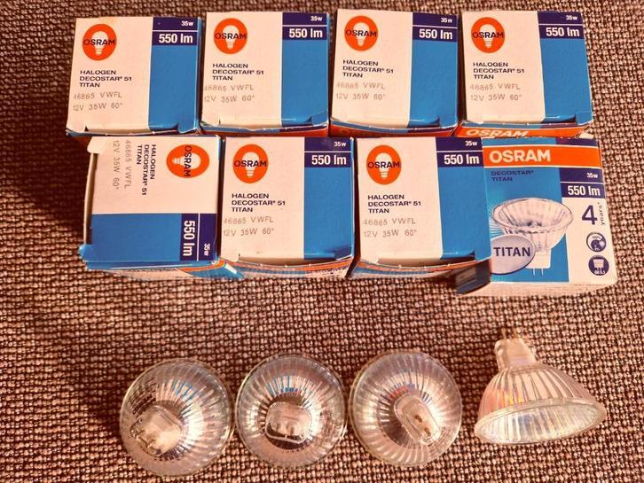 7 st osram halogen decostar 51  35 W 12 V, Huis en Inrichting, Lampen | Losse lampen, Nieuw, Led-lamp, 30 tot 60 watt, Bipin of Steekvoet