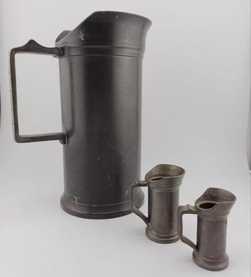 Tinnen maat bekers beschikbaar voor biedingen