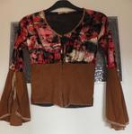 Nieuw! Mooie aparte gothic velvet fluweel top, zeer apart., Bruin, Verzenden, Nieuw, Lange mouw