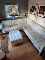 Off white Leren Ikea bank, Huis en Inrichting, Banken | Bankstellen, Ophalen, Gebruikt, Hoekbank, Vierpersoons of meer