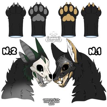 Fursuit Skull dog adoptions  beschikbaar voor biedingen