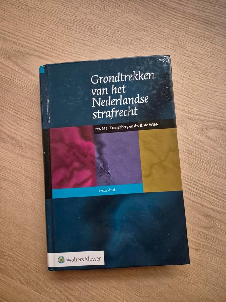 Grondtrekken van het Nederlandse strafrecht, Boeken, Studieboeken en Cursussen, Gelezen, WO, Alpha, Ophalen of Verzenden
