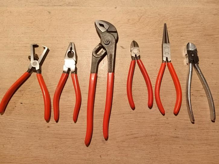 6x knipex tangen, Auto diversen, Autogereedschap, Gebruikt, Ophalen of Verzenden