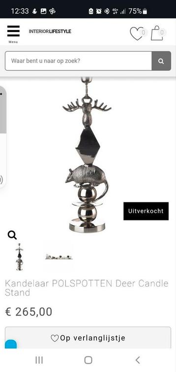 Pols Potten  Design DEER kandelaar beschikbaar voor biedingen