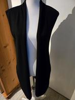Repeat lang zwart vest mt 36, Kleding | Dames, Truien en Vesten, Repeat, Verzenden, Zwart, Zo goed als nieuw