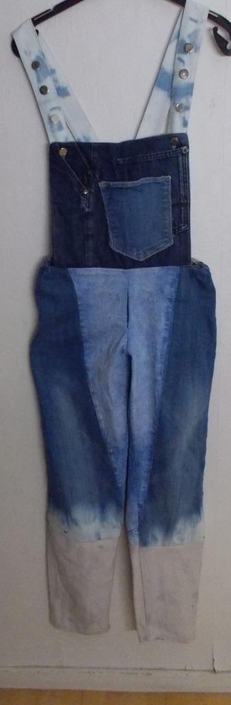 Handmade/refurbished spijker/tuinbroek van Sanne Mus! M, Kleding | Dames, Broeken en Pantalons, Zo goed als nieuw, Maat 38/40 (M)